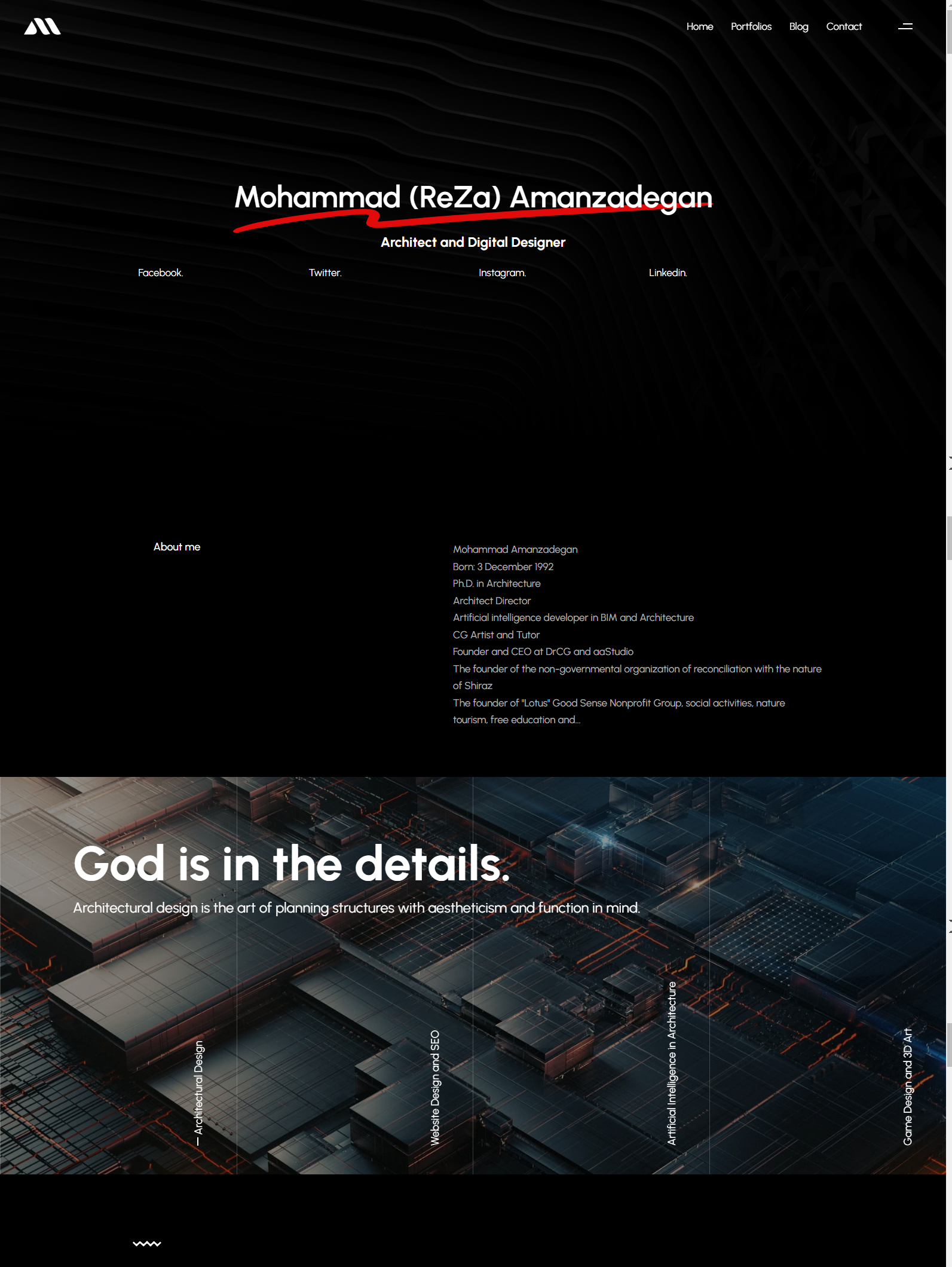 home page